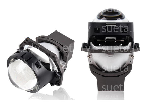 Bi-LED lens for 3 inch projector
